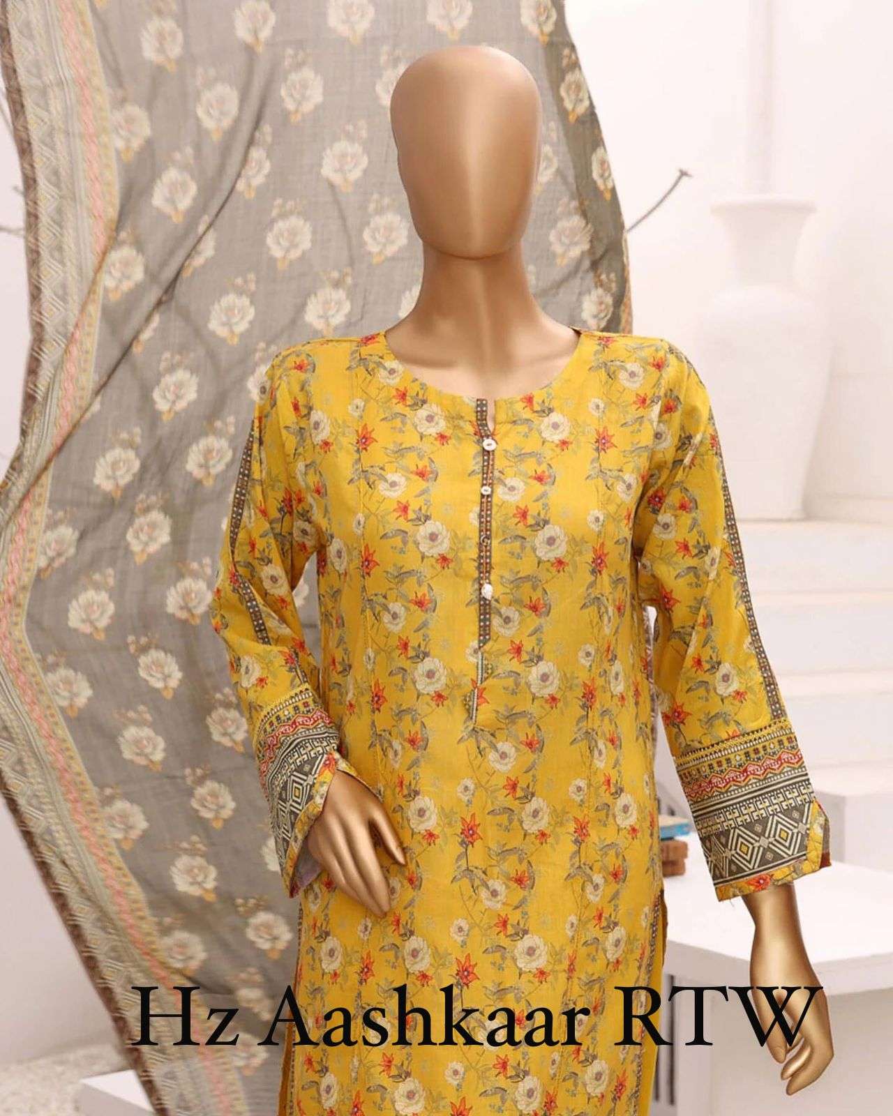 RTW AASHKAAR Embroidered Lawn Collection By HZ 